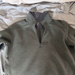 Arc'teryx Olive Zip-Up Sweater